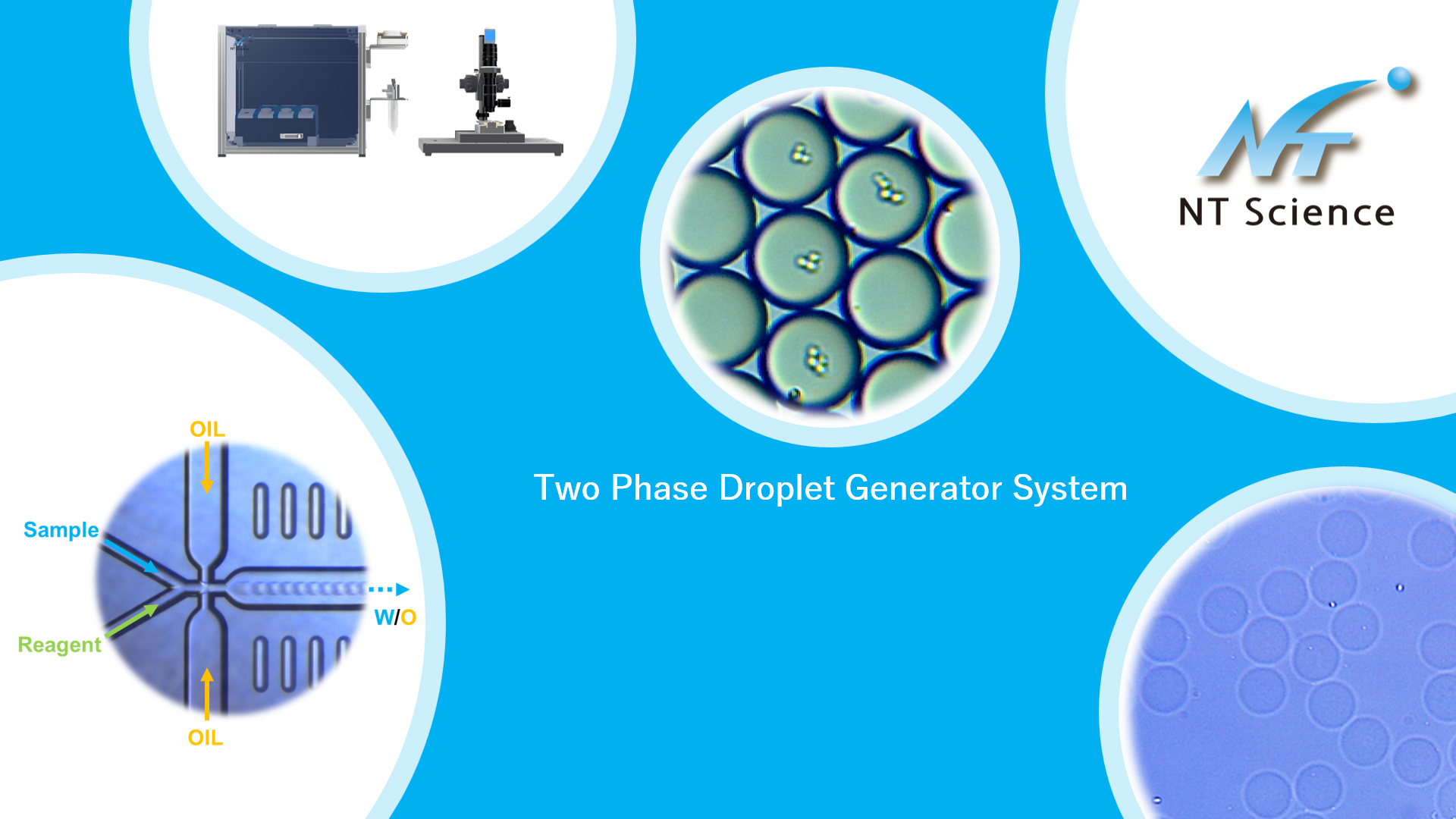 マイクロ ドロップレットジェネレーター Microfluidic Droplet Generator ゲルマイクロドロップレット DMDGS ＮＴサイエンス